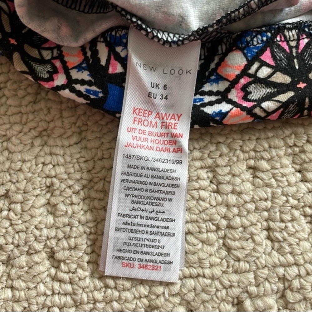 New Look Pattern Mini Skirt - Picture 5 of 6
